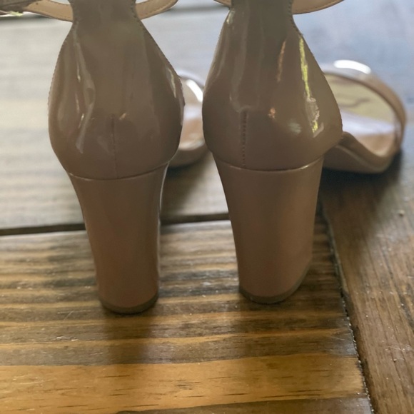 Madden Girl Tan Minimalist Heeled Sandals - Picture 2 of 4